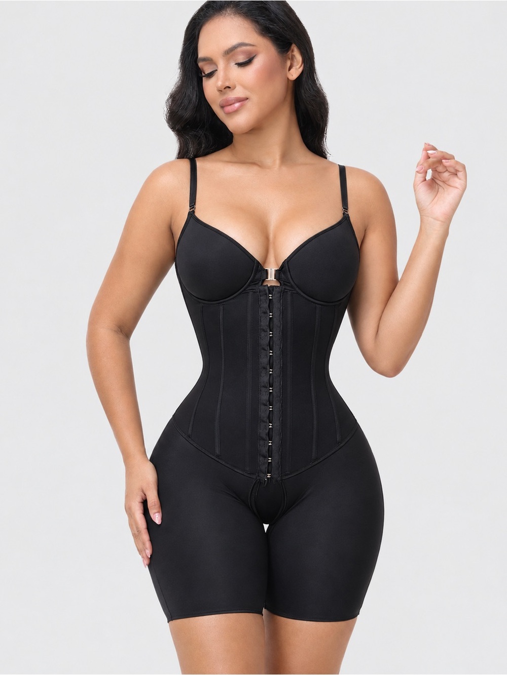 Shapshe-Black Sculpting faja with bonning and butt-lift